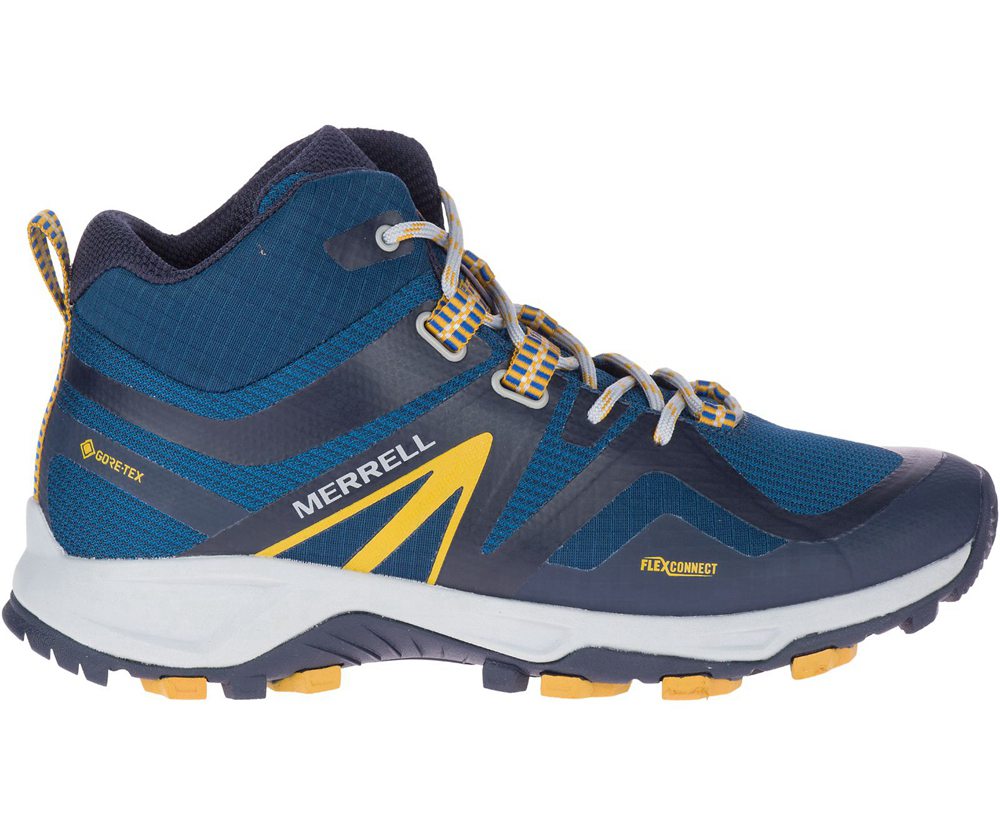 Merrell Hiking Boots Blue - MQM Flex 2 Mid GORE-TEX® - Mens 49AJBOGUY